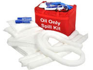 Hydrocarbon spill kit in bag